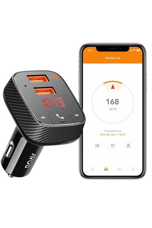 Anker Roav Smart Charge Bluetooth FM Transmitter with Dual USB-A Ports F2
